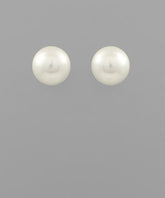 GS 18MM PEARL BALL EARRING